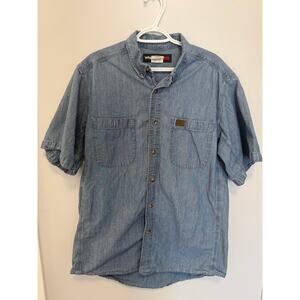 Wrangler Riggs Workwear Denim Shirt In Size Large